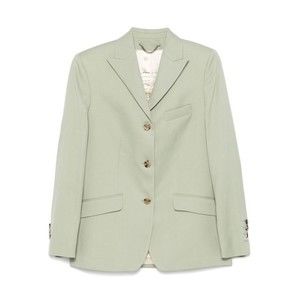 Golden Goose Tailored Sage Green Jacket With Structure And Flap Pockets - NWT